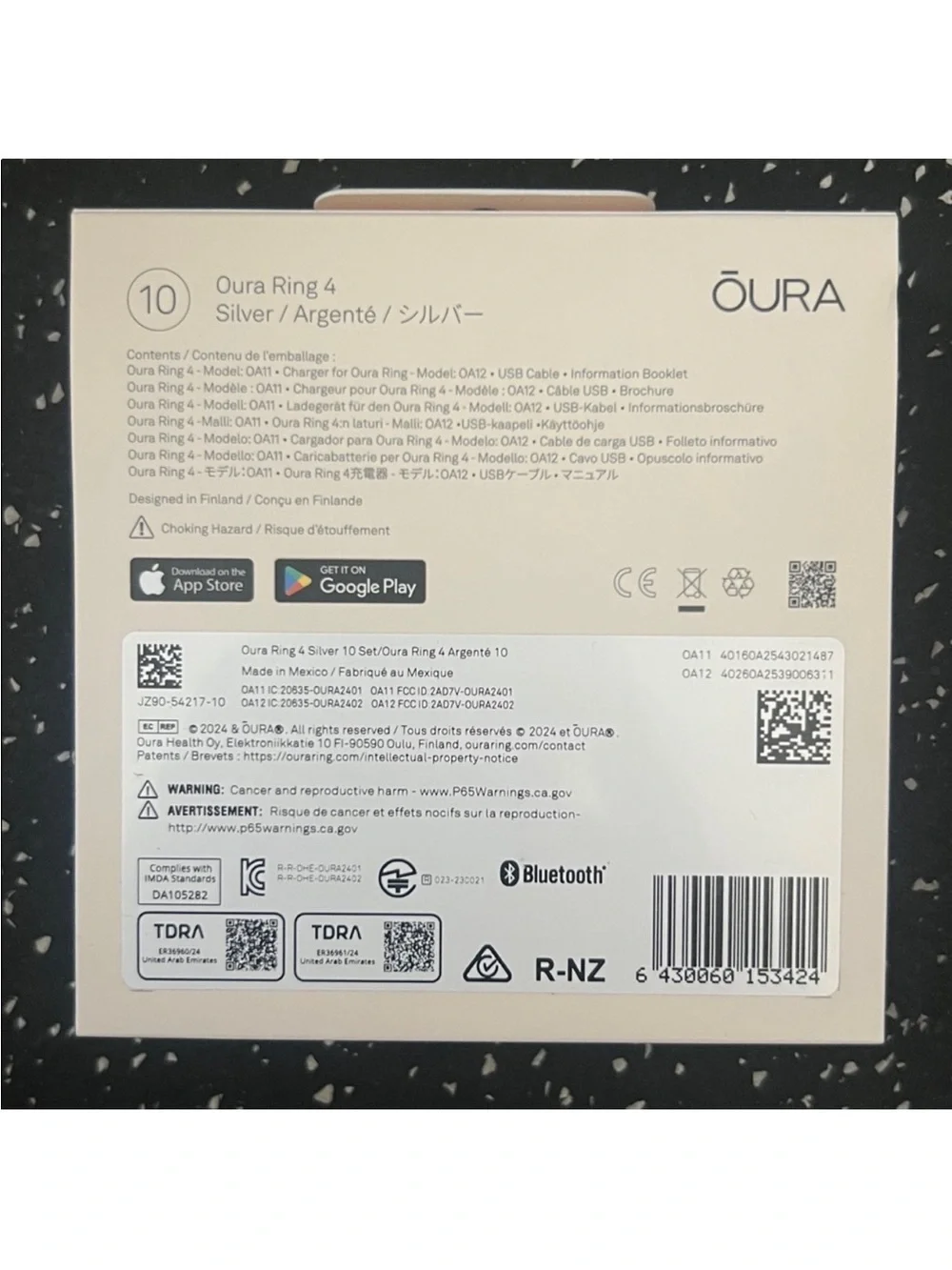 Oura ring size
